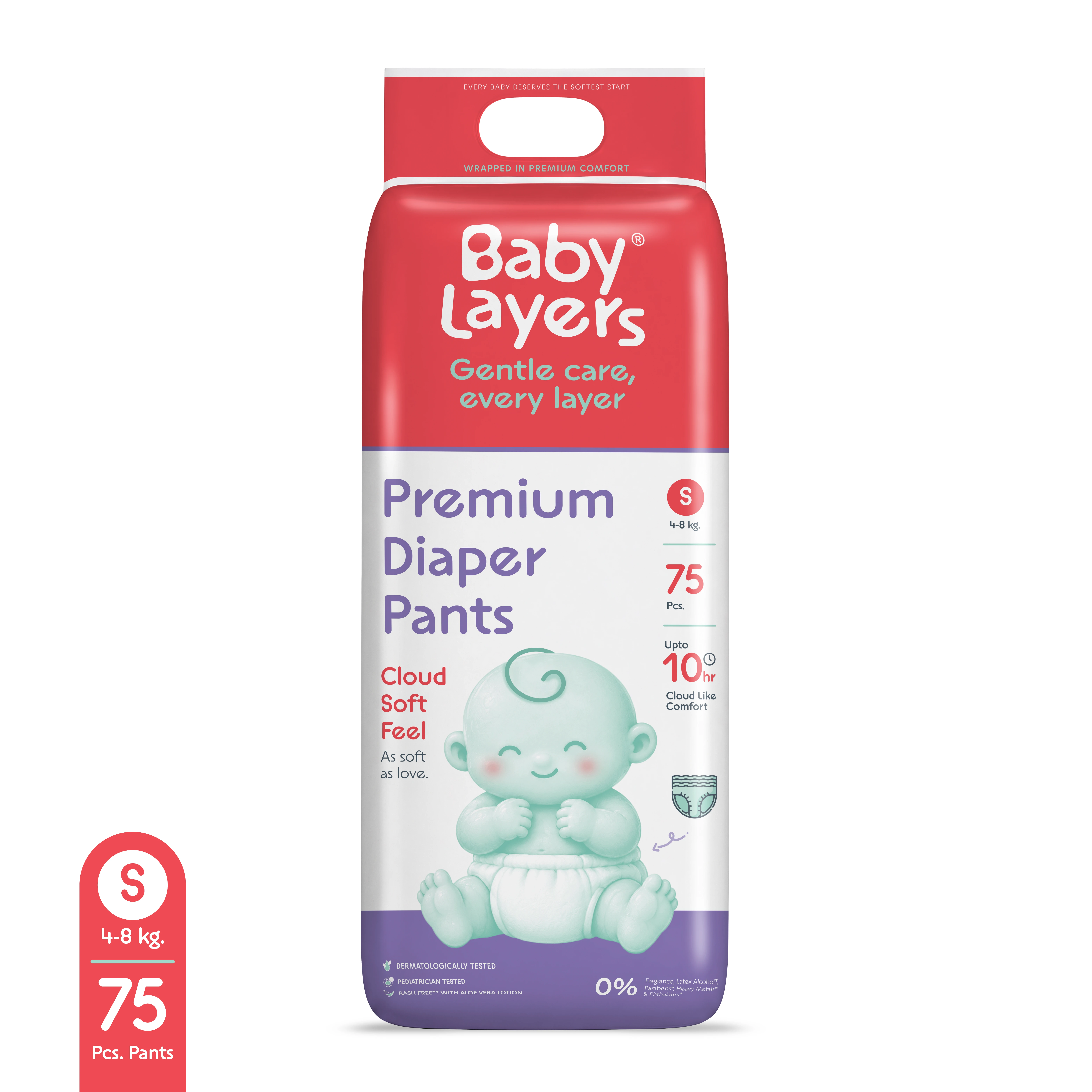 S - 75 Premium Diaper Pants (4-8 kg)