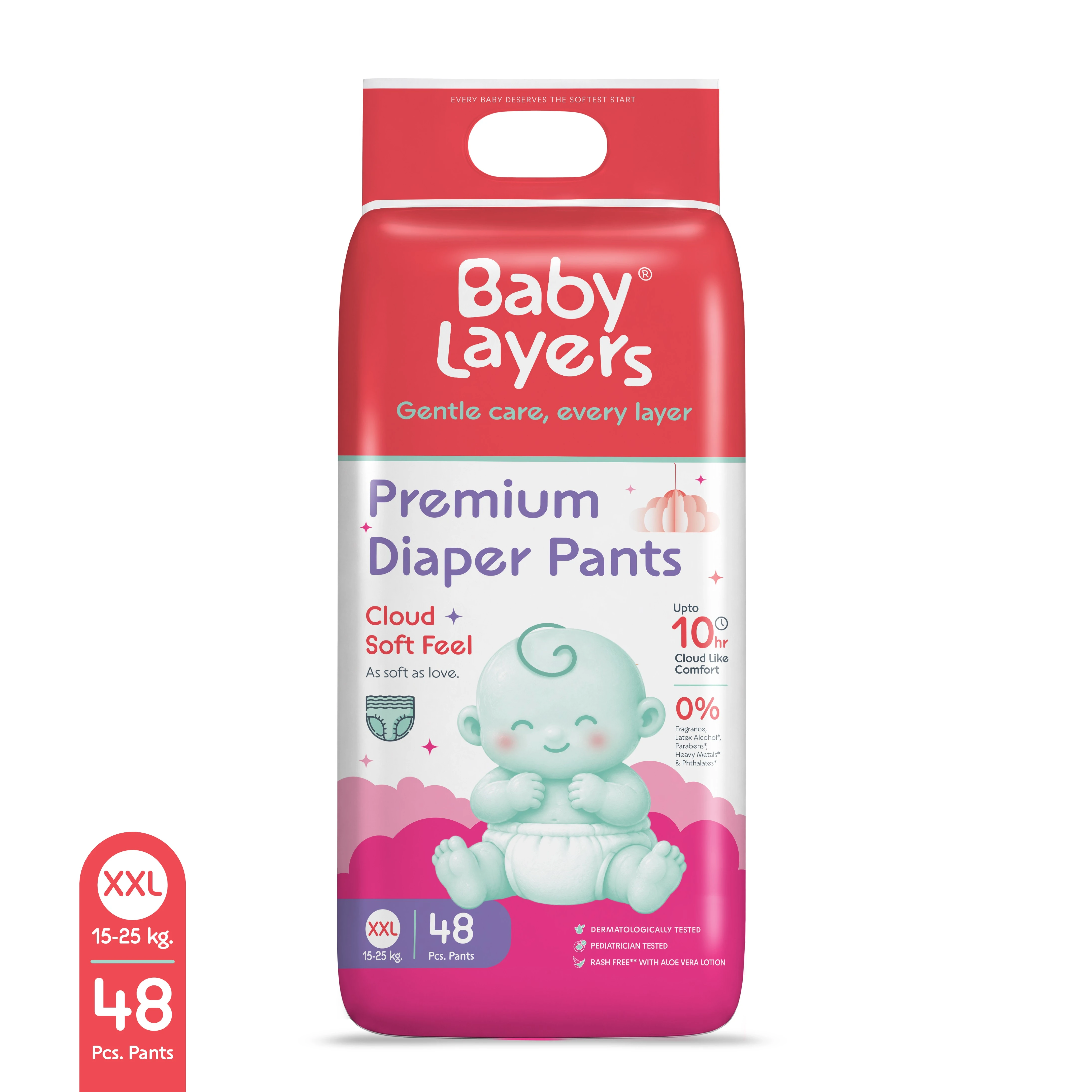 XXL - 48 Premium Diaper Pants (15-25 kg)